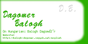 dagomer balogh business card